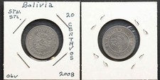 *Bolivia Coin, 20 Centavos 2008 [E10980]7t5