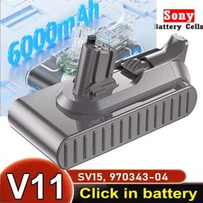 V11 Button Click in Battery For Dyson V11 8.0ah Replacement Battery/Post filter