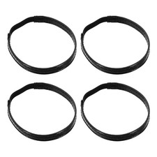 2 Pairs High Heels Shoe Straps Detachable Elastic Heel Strap, Glossy Black