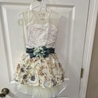 Weissman Girls IC Sleeveless Sequin Dance Dress Beige Style 15636 — photo 1