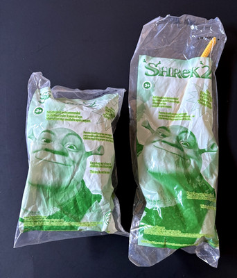 Burger King Toys ''Shrek 2''  Spinning Fiona & Puss in Boots 2003