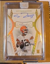 🔥 2025 Panini Flawless Rookie Auto signature Shedeur Sanders Browns /25