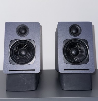 Audioengine A1 Bookshelf Speakers, Gray, 60 W, With Authentic Stands (Used)