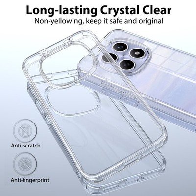 For Xiaomi Redmi Note 15, Transparent Clear Phone Case Acrylic Shell Cover