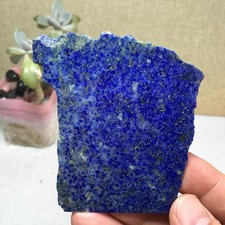 82mmNatural Lapis lazuli slice Crystal gemstone Polish/rough Specimen 34g A2810