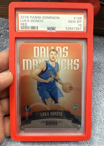 Luka Doncic [Red] #126 2018 Panini Dominion card