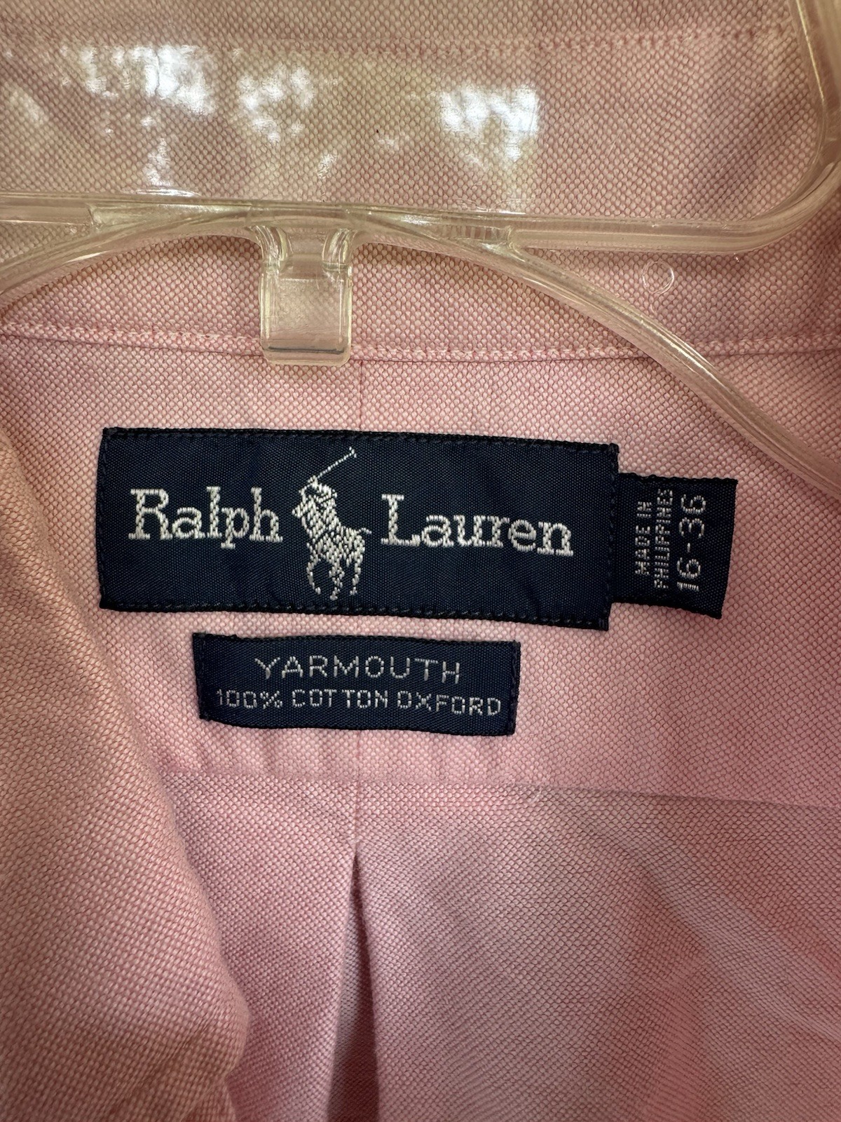 Ralph Lauren Yarmouth camicia abbottonata 16 36 grande abito manica lunga polo pony