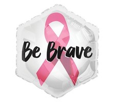 Be Brave Breast Cancer Awareness Hexagon Shape 18