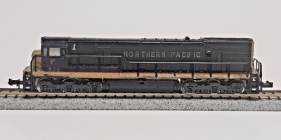 TRIX MINITRIX N SCALE U-28 DIESEL LOCOMOTIVE NORTHERN PACIFIC 576 WEST GERMANY