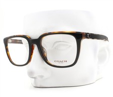 Coach Eyeglasses HC6229U 5799 Men's Glasses Black on Brown Tortoise 54mm w/Case