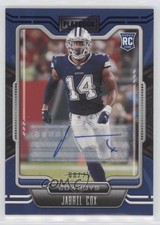 2021 Panini Playbook Rookie Blue Signatures 8/25 Jabril Cox #179 Auto 0g27