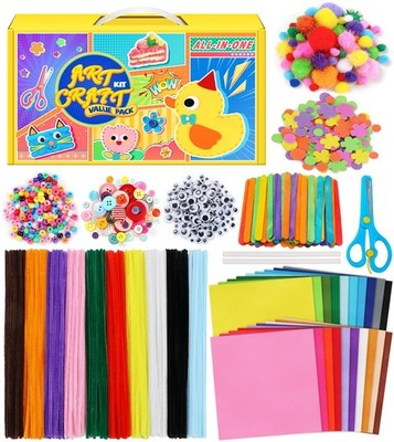 Pipe Cleaners Craft Kits, Craft Kit Includes Pom Poms, Felt Sheets, Pony Bead...