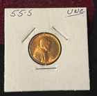 1955-S Lincoln Wheat Penny Small Cent UNC Sharp Inv #14C Sharp Coin & Detail