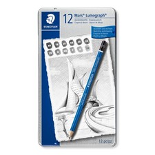 STAEDTLER Lumograph Graphite Drawing  Sketching Pencils, Soft Set of 12 Degr...