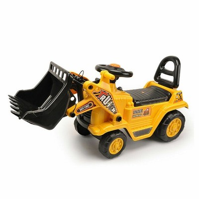 My First Kids Ride On Construction Bulldozer Bagger Spielzeugauto Push Along Sound