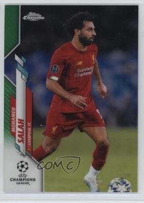 2019 Topps Chrome UEFA Champions League Green Refractor /99 Mohamed Salah 06i8