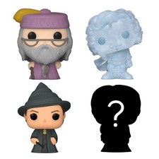 Funko Bitty Pop! Harry Potter, Albus Dumbledore™, Nearly Headless Nick™, Minerva
