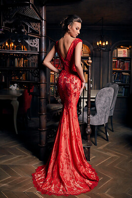 one shoulder lace mermaid wedding dress Custom Made Elegant One-Shoulder Mermaid Wedding Dress – Detachable Train & Organza Tulle As picture / 4