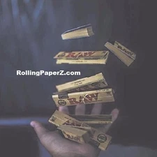 RAW Rolling Papers TOSS UP BUNDLE (2 packs King Size)+(3 pks 1 1/4 )+( 3 X Tips)