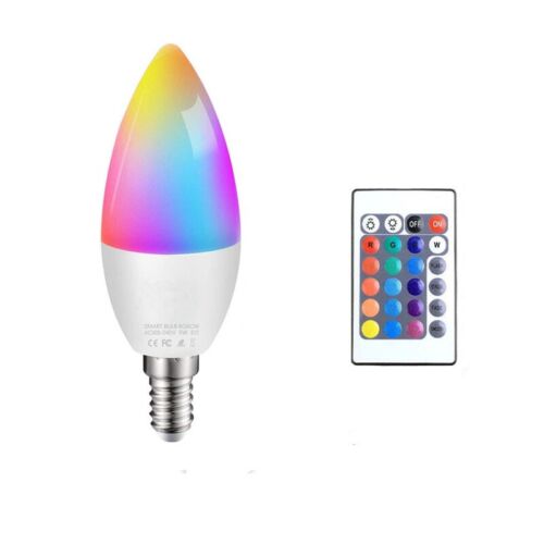 RGB LED COLOUR SMART CHANGING LIGHT BULB With REMOTE E12/E14/E26/E27/B22~ - Picture 8 of 12
