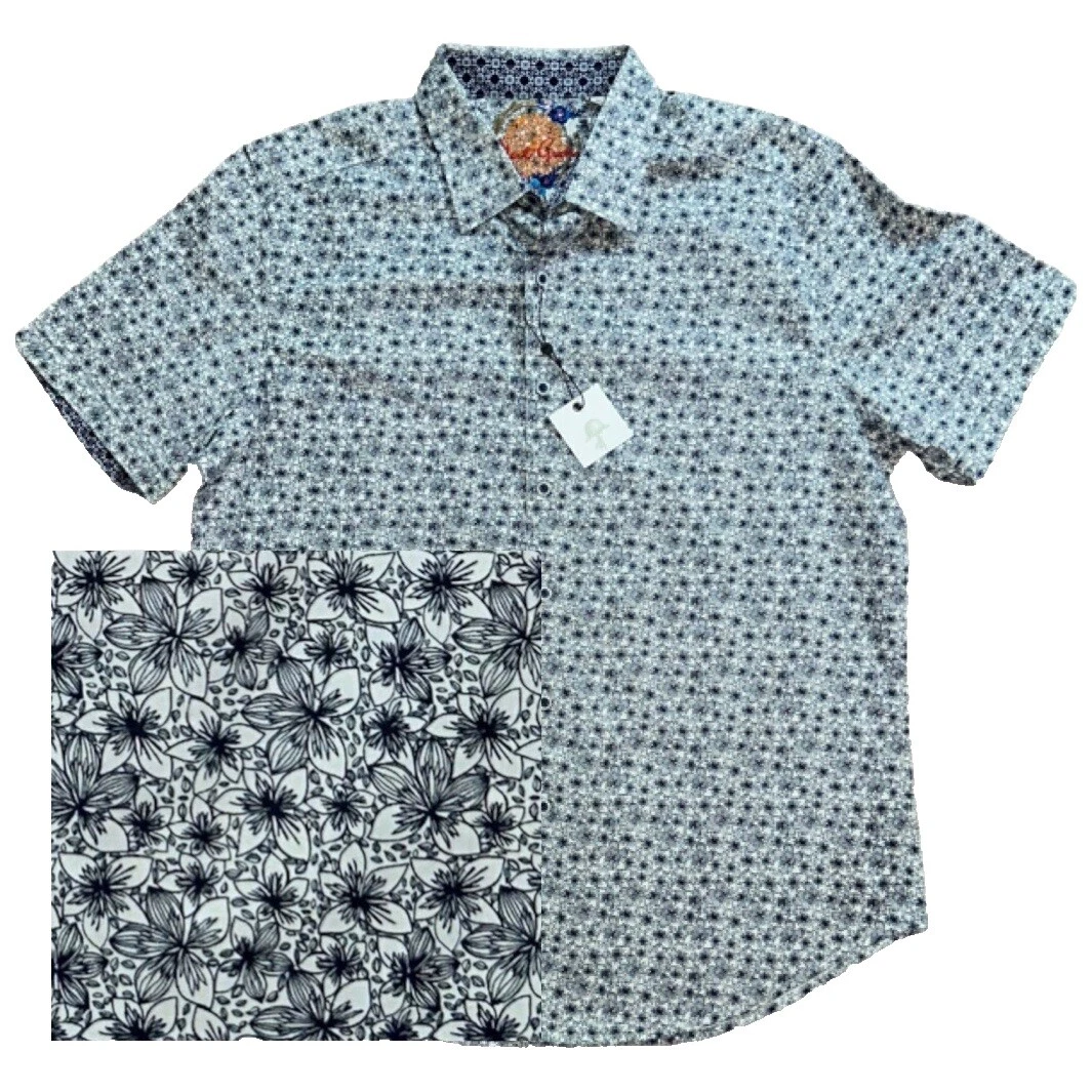 Robert Graham Short Sleeve Casual Button-Down Shirts for Men