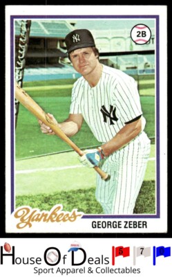 1978 Topps #591 George Zeber New York Yankees Baseball Card