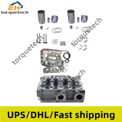 Overhaul Rebuild Kit+Cylinder Head for Kubota Z482 Engine J106 GL6000 GL7000