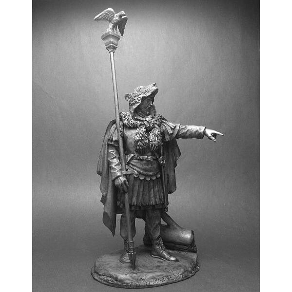 Figurine Légionnaire Romain Aquilifer - EK Castings 54 Mm - Métal Blanc - Antiquité