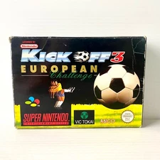Kick Off 3 European Challenge + Box, Manual, Insert - SNES - Tested & Working