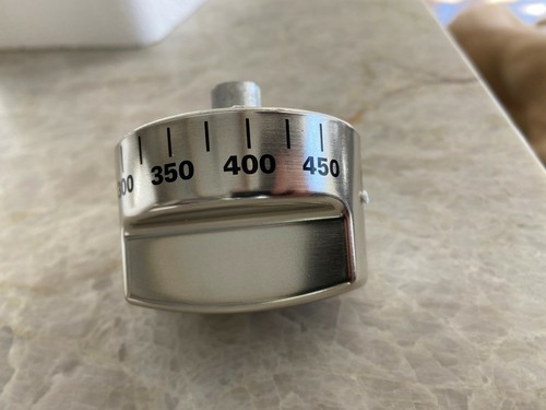 Wolf Stainless Steel Dual Fuel Oven Knob Off / 100 degrees - 450 degrees NEW - Afbeelding 1 van 4