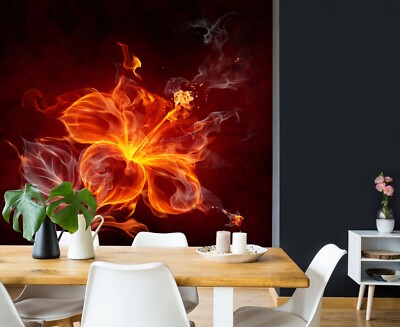 3D Red Flower O1604 Wallpaper Wall Murals Removable Wallpaper Sticker Fay