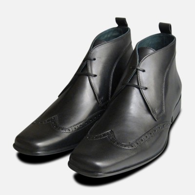Wingcap Exceed Herren Schwarz Chukka Stiefel