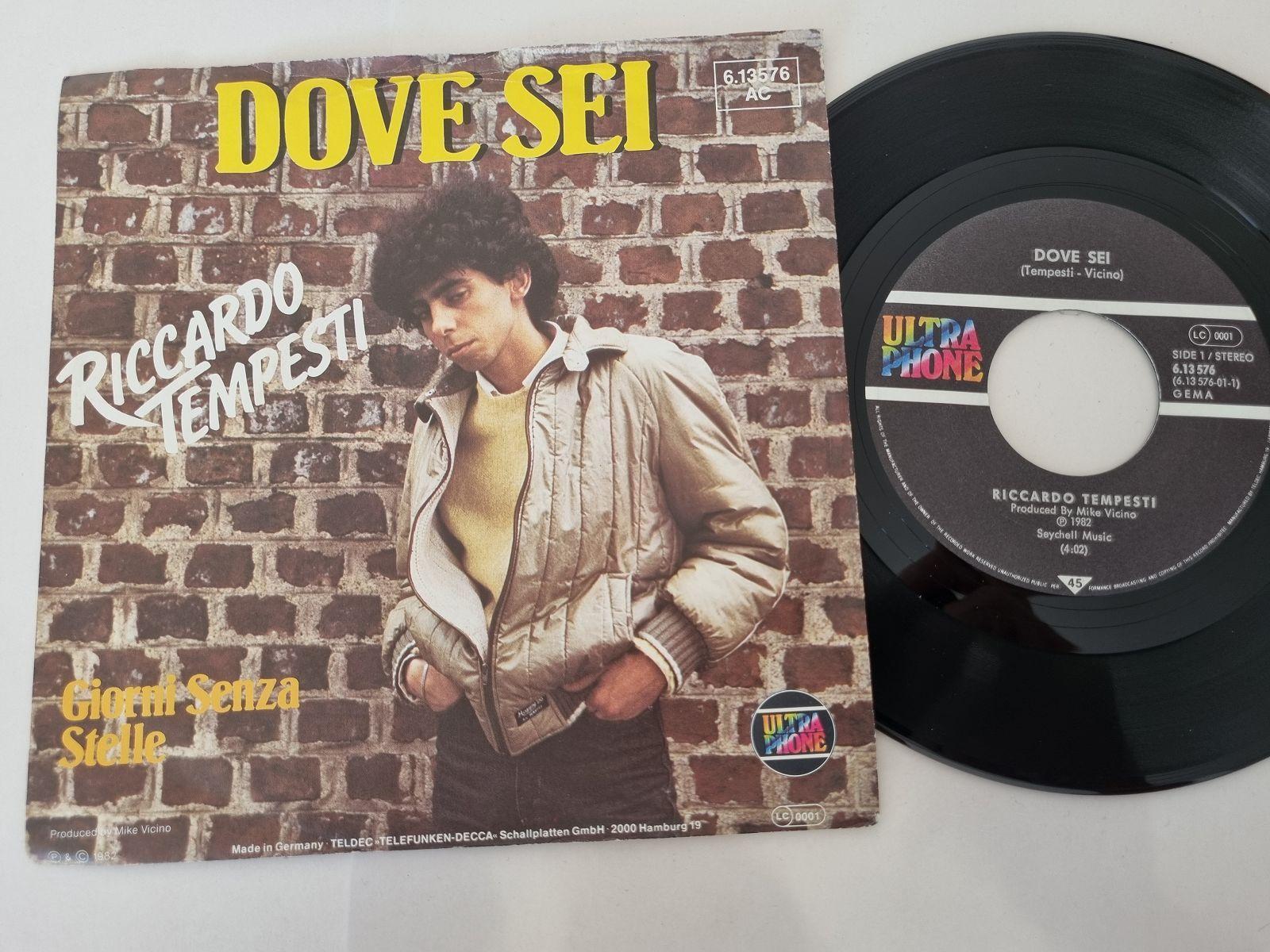 7"" Single Riccardo Tempesti - Dove sei Vinyl Germany