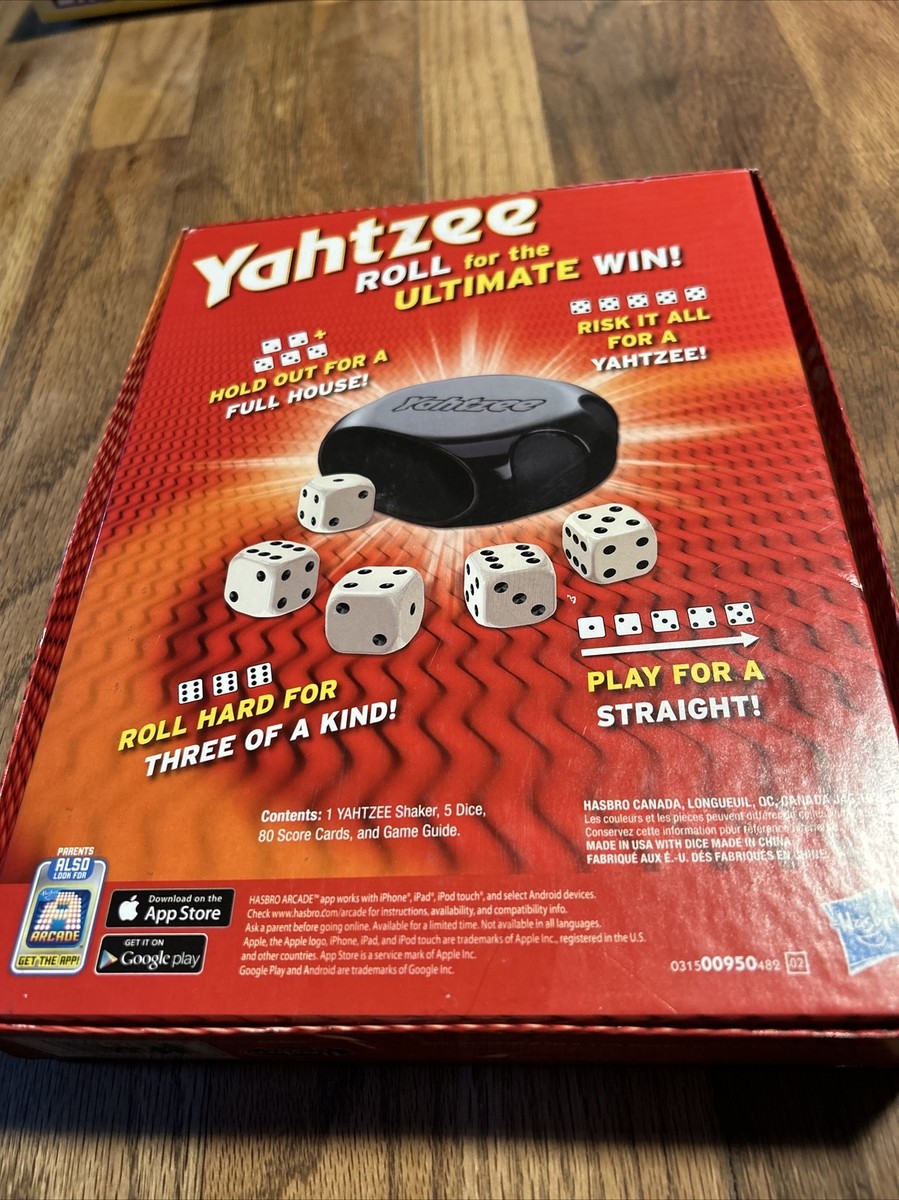 Yahtzee game, the classic shake, score And Shout dice game, Sealed