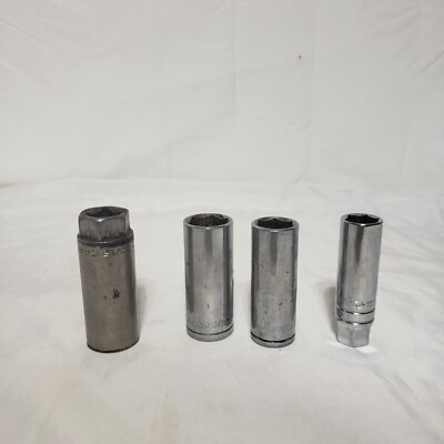 #ad Lot of 4 sockets Craftsman 13 16mm Ace Hardware 17mm 19mm Duralast 9 16 $10.95