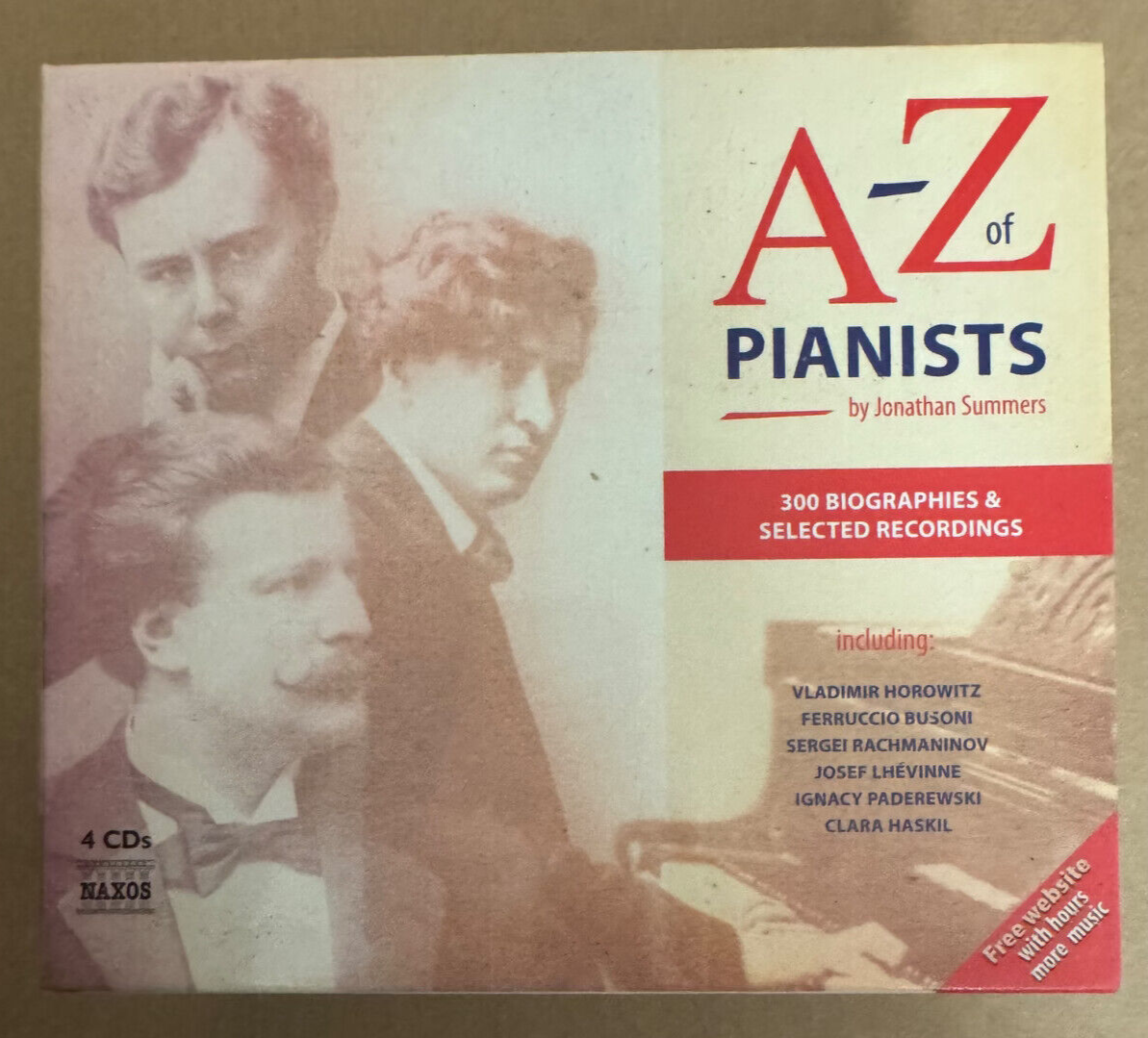 A-Z Of Pianists By Jonathan Summers 4 CD set