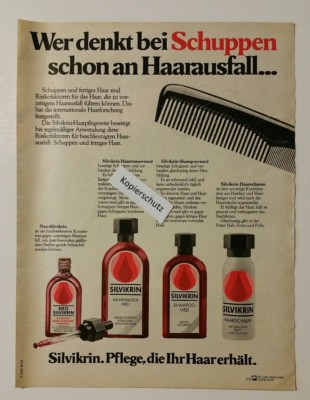 Werbeanzeige/advertisement A4: Silvikrin Shampoo-Med 1981 (12041617)