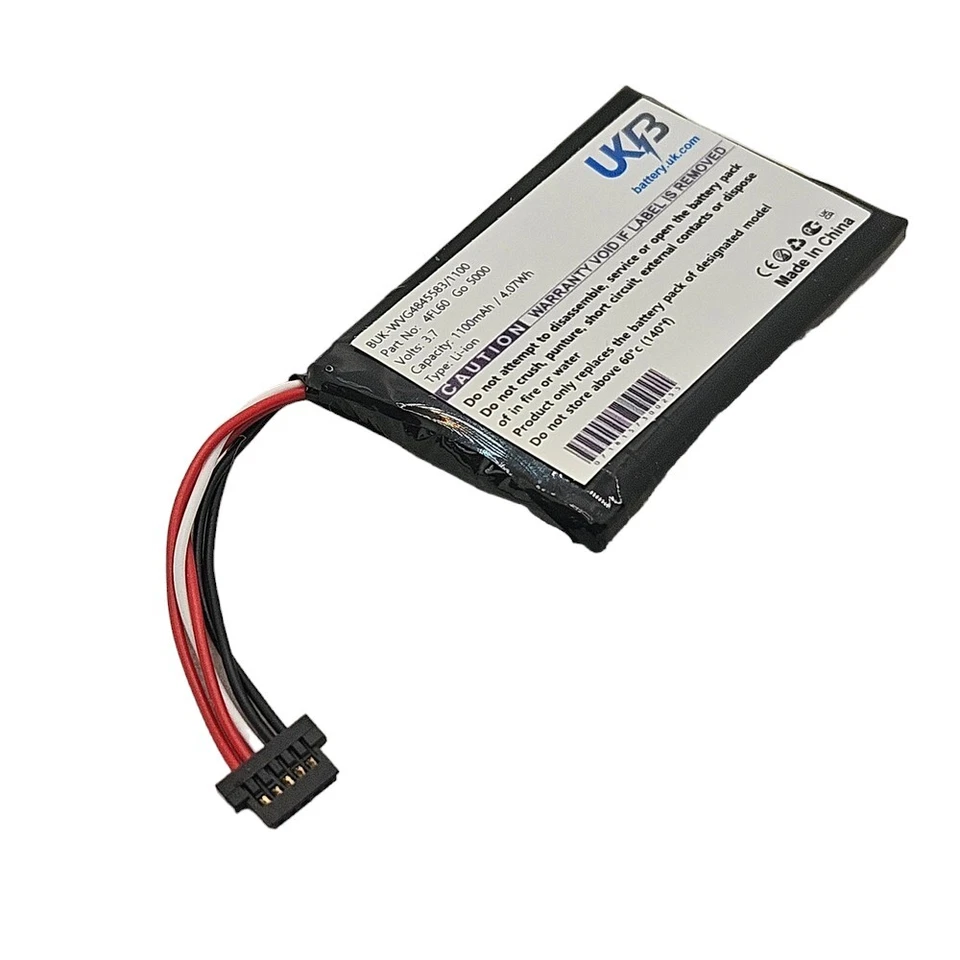 Battery compatible with TOMTOM AHA11111008,VF6P,VFAD,4FL50,4FL60,Go 5000,GO 5100 - Image 2 of 4