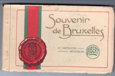 Carnet 24 cartes postales old postcards BELGIQUE BELGIUM BRUXELLES BRUSSELS