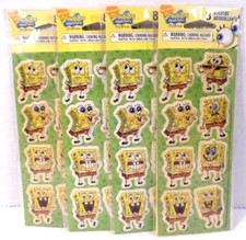 2009 NIP 4 Sets of 8 SpongeBob SquarePants Puffed-Up Stickers American Greetings