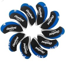 New 10PCS Classic Golf Iron Headcovers for Cleveland Club Covers Blue Neoprene