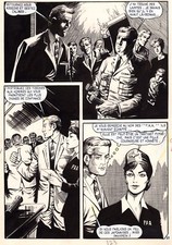 PANIQUE A WAKE PLANCHE ORIGINALE OSS 117 ADAPTATION BD ROMAN JEAN BRUCE PAGE 33