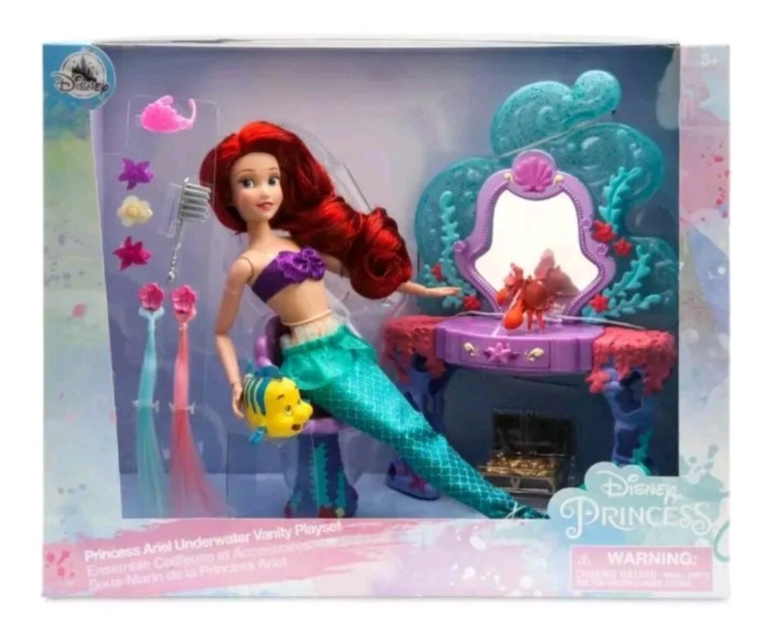 Disney ariel vanity set playset deals