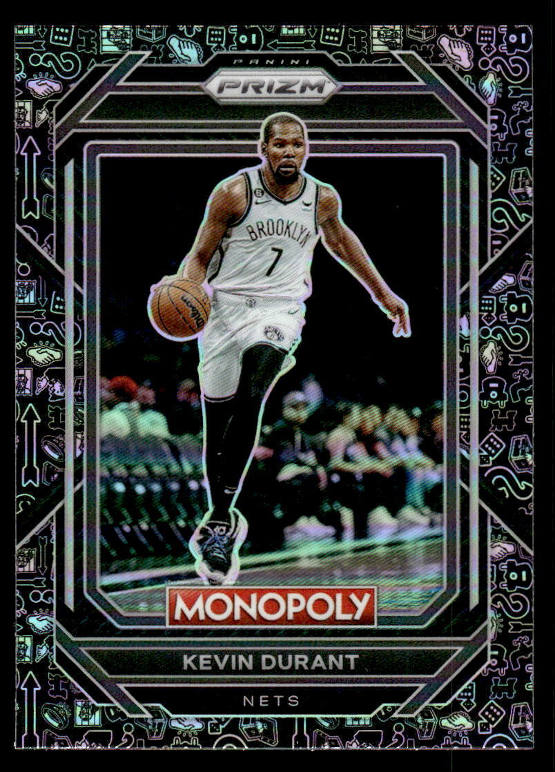 Kevin Durant 2022-23 Panini Prizm Monopoly #7 Monopoly Black Classic Icons