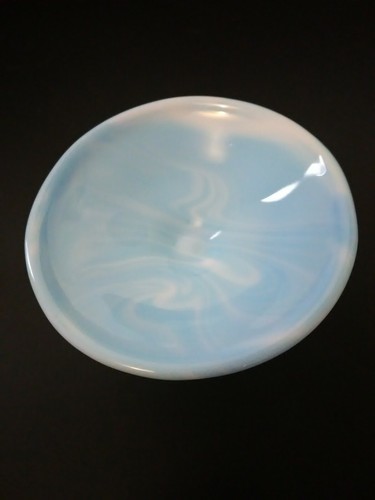 Fenton Turquoise Hobnail Candleholders Glazed Vintage Swirl - Picture 4 of 12