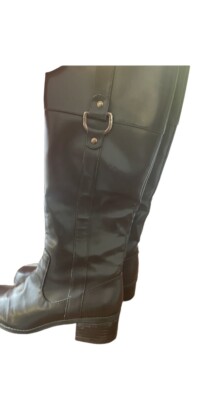 Brown  high Heel leather boots size 6  For women Or Teenagers Girls