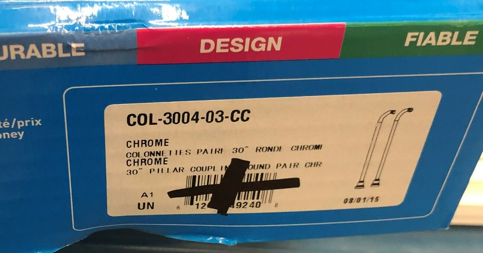 ALO COL-3004-03-CC 30’’ BATHTUB FREESTANDING FLOOR RISERS EXPOSED BATH ...