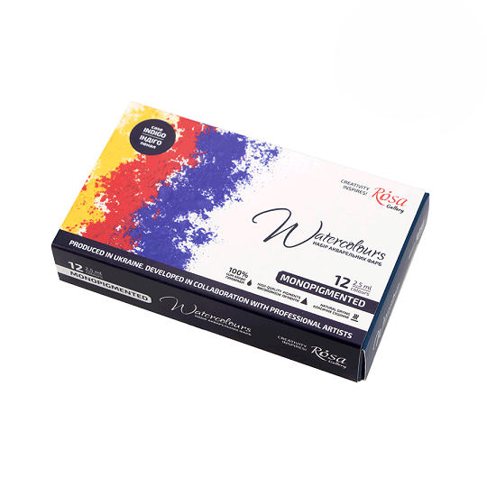 Acquerello MONOPIGMENTED - ROSA Gallery - 12 colori (3403212)