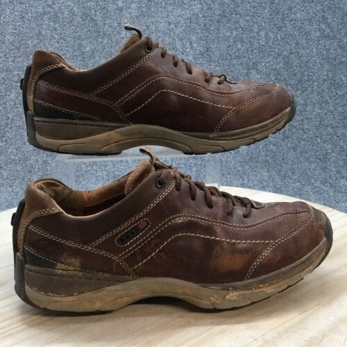 Clarks Shoes Mens 10M Skyward Vibe Active Air Oxfords Brown Leather 26068122 - Afbeelding 1 van 12