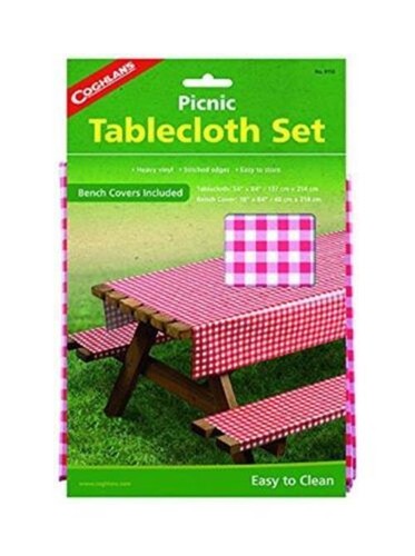 Coghlan's Picnic Table Set with Tablecloth and Bench Covers, Multi, One Size